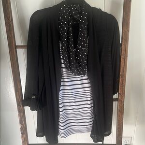 🌵3 for $10🌵 Shirt with Cardigan & Scarf